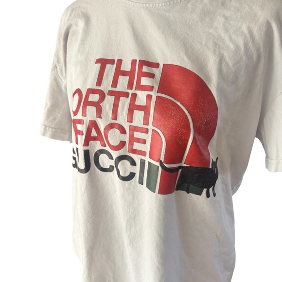 Gucci x The North Face Tee Shirt Women's Size 3XL Designer Crew Neck - Picture 4 of 11